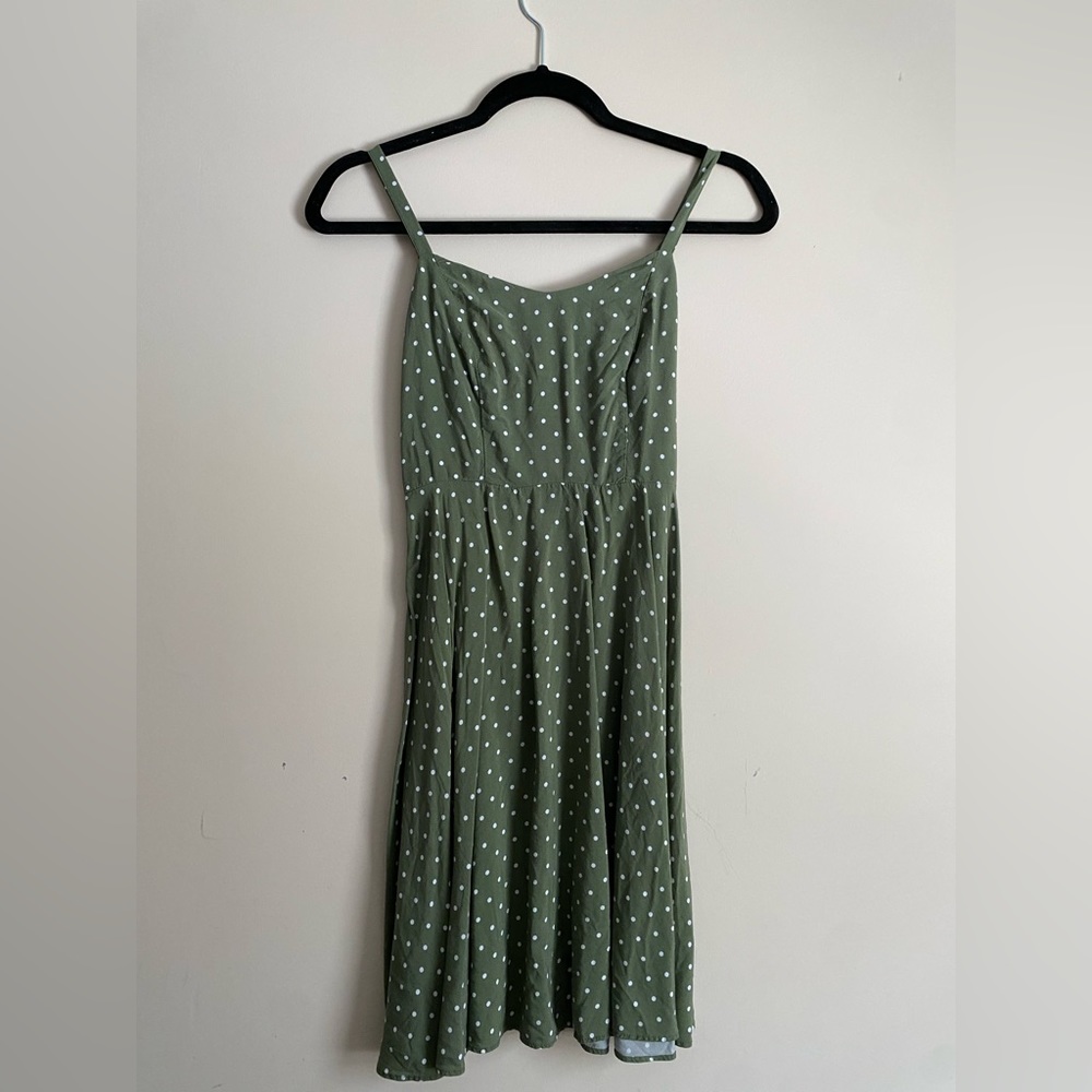 Green Polka dot Cami Dress